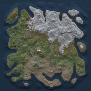 Thumbnail Rust Map: Procedural Map, Size: 4000, Seed: 885479647, 17 Monuments