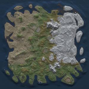 Thumbnail Rust Map: Procedural Map, Size: 5000, Seed: 93234567, 19 Monuments