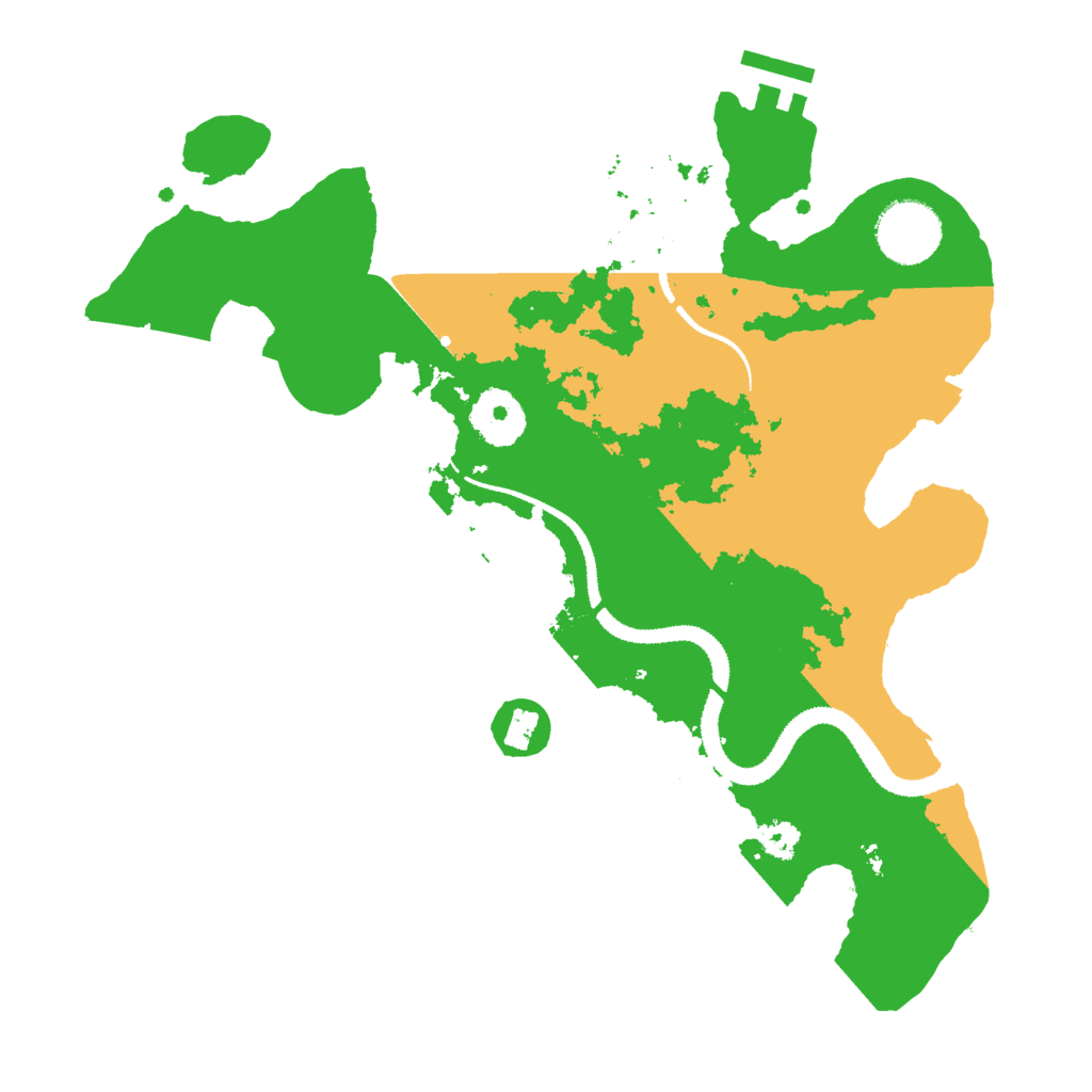 Biome Rust Map: Procedural Map, Size: 3000, Seed: 2549061