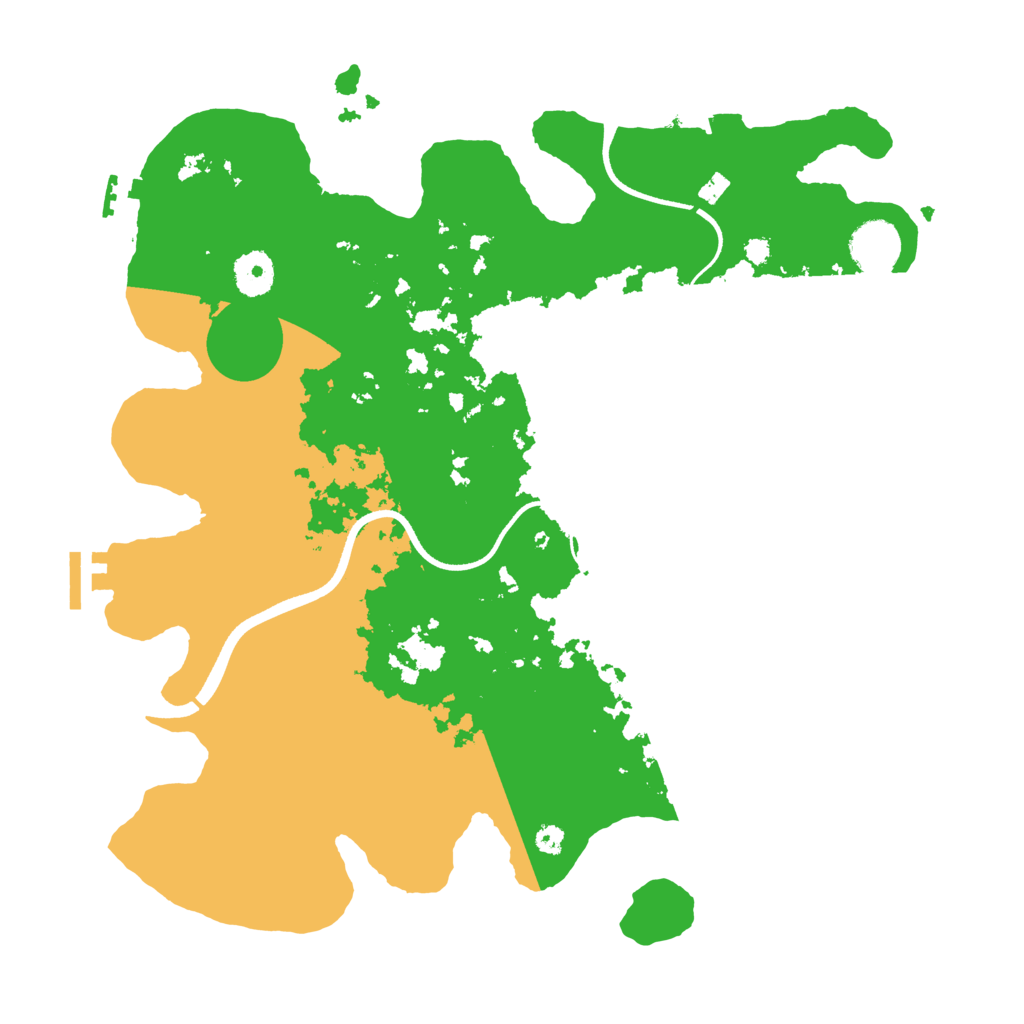 Biome Rust Map: Procedural Map, Size: 3600, Seed: 1239080809