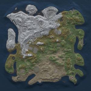 Thumbnail Rust Map: Procedural Map, Size: 4250, Seed: 1917221260, 19 Monuments