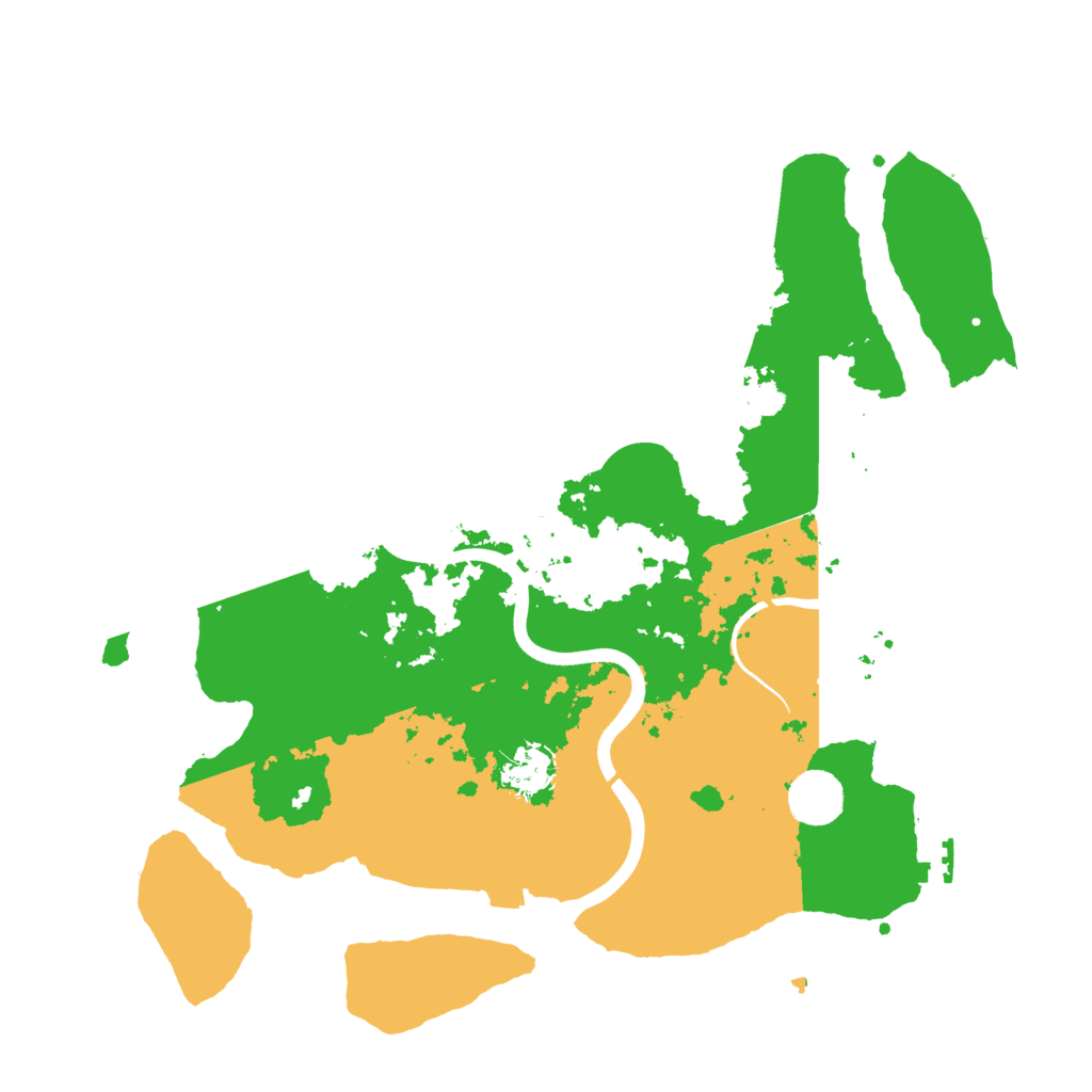 Biome Rust Map: Procedural Map, Size: 3700, Seed: 1337187296