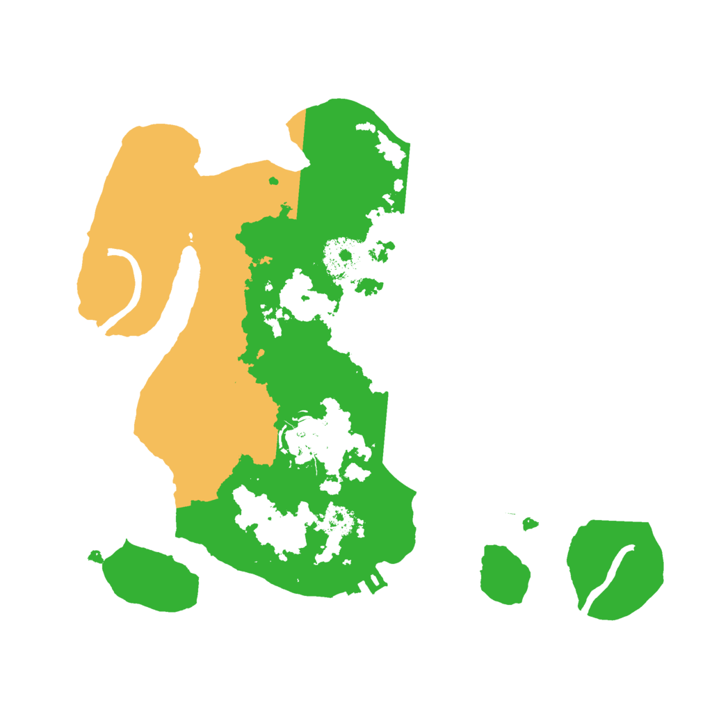Biome Rust Map: Procedural Map, Size: 2400, Seed: 1023812619