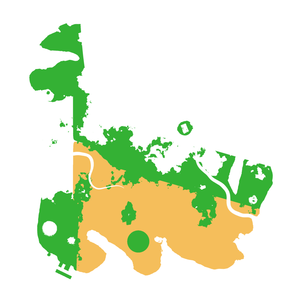 Biome Rust Map: Procedural Map, Size: 3500, Seed: 21288018