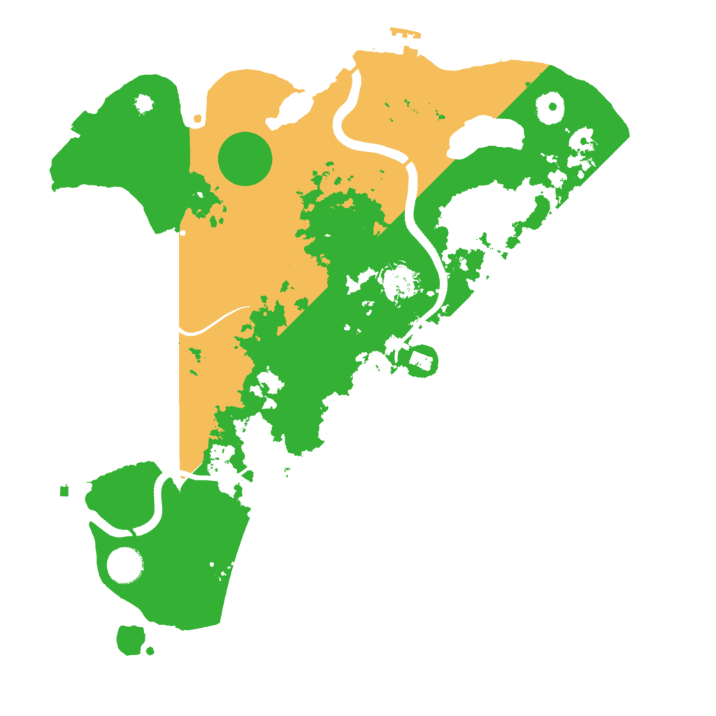 Biome Rust Map: Procedural Map, Size: 3500, Seed: 1270342210