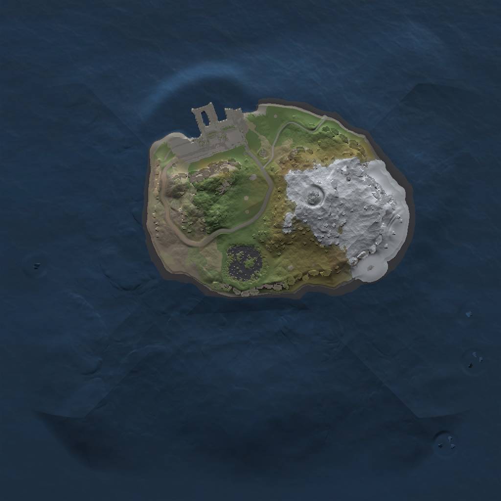 Rust Map: Procedural Map, Size: 1400, Seed: 1664629015, 4 Monuments