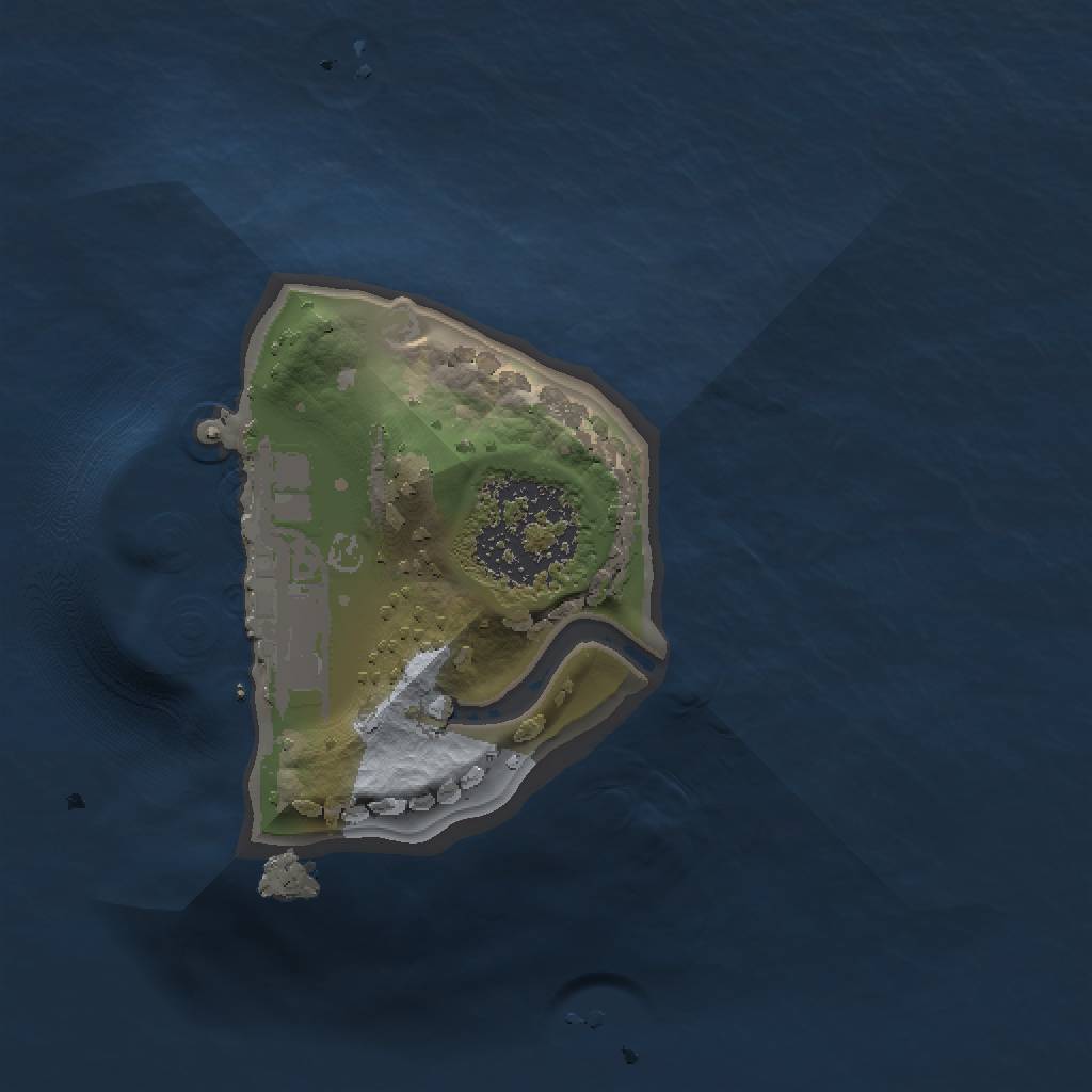 Rust Map: Procedural Map, Size: 1000, Seed: 621413900, 4 Monuments