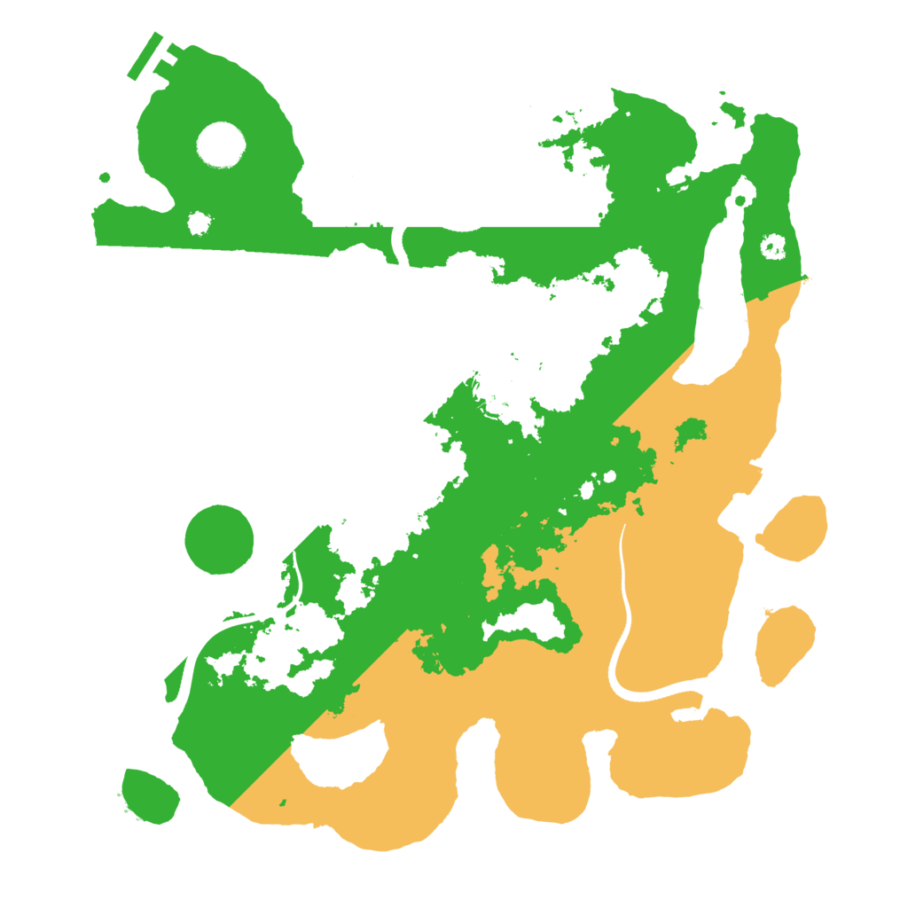 Biome Rust Map: Procedural Map, Size: 3500, Seed: 1991800526
