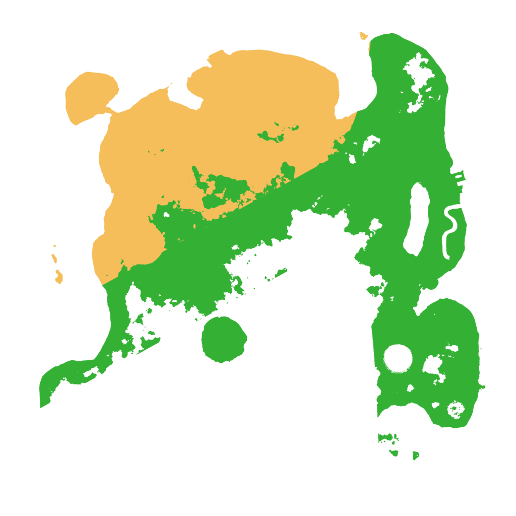 Biome Rust Map: Procedural Map, Size: 3200, Seed: 1239210437