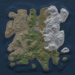 Thumbnail Rust Map: Procedural Map, Size: 3500, Seed: 540029461, 16 Monuments