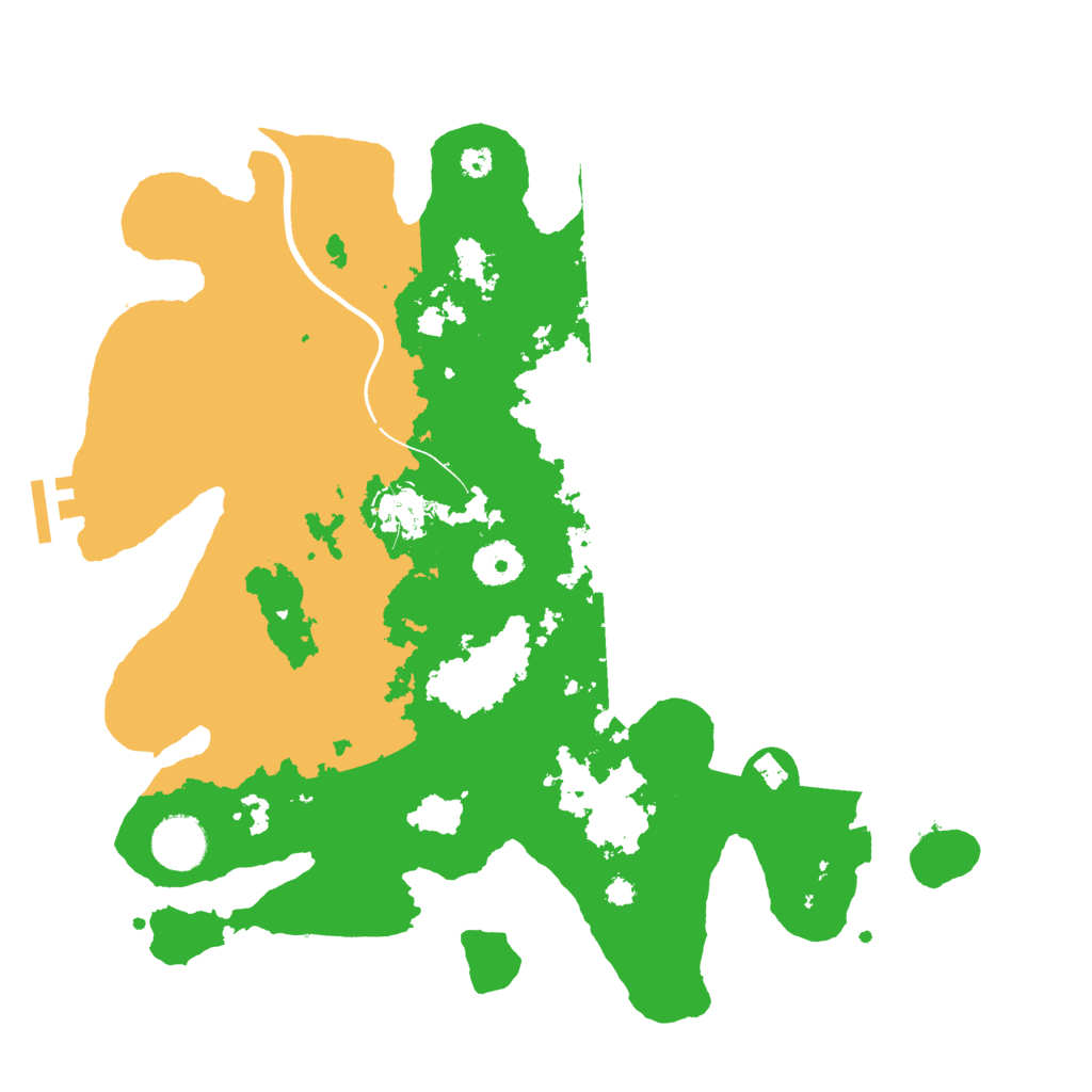 Biome Rust Map: Procedural Map, Size: 3500, Seed: 540029461