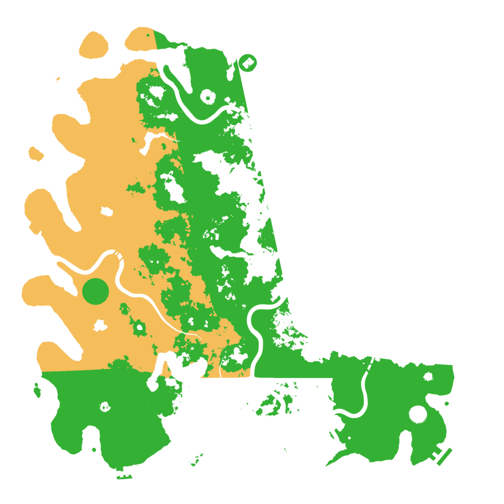 Biome Rust Map: Procedural Map, Size: 5000, Seed: 3259511