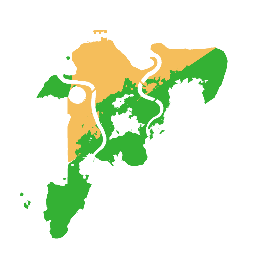 Biome Rust Map: Procedural Map, Size: 3000, Seed: 1746465658