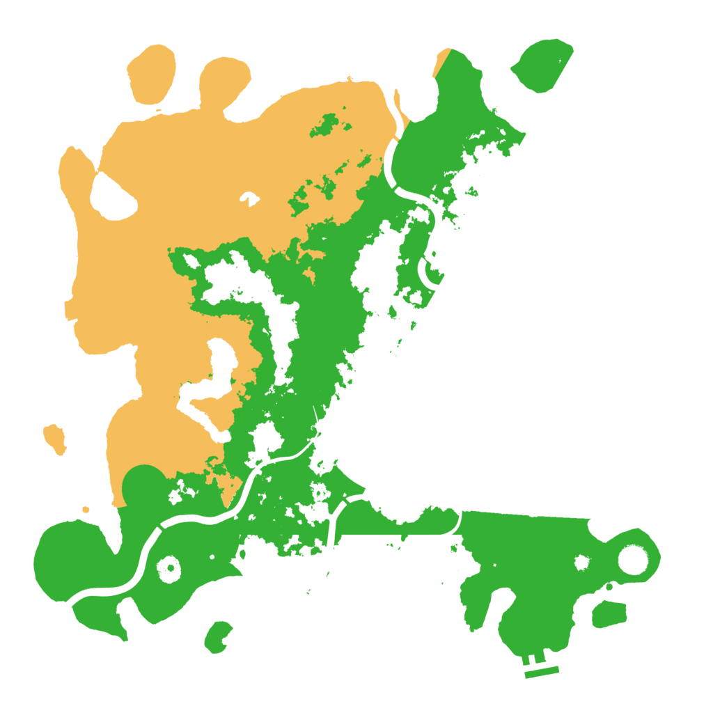Biome Rust Map: Procedural Map, Size: 4200, Seed: 749153095