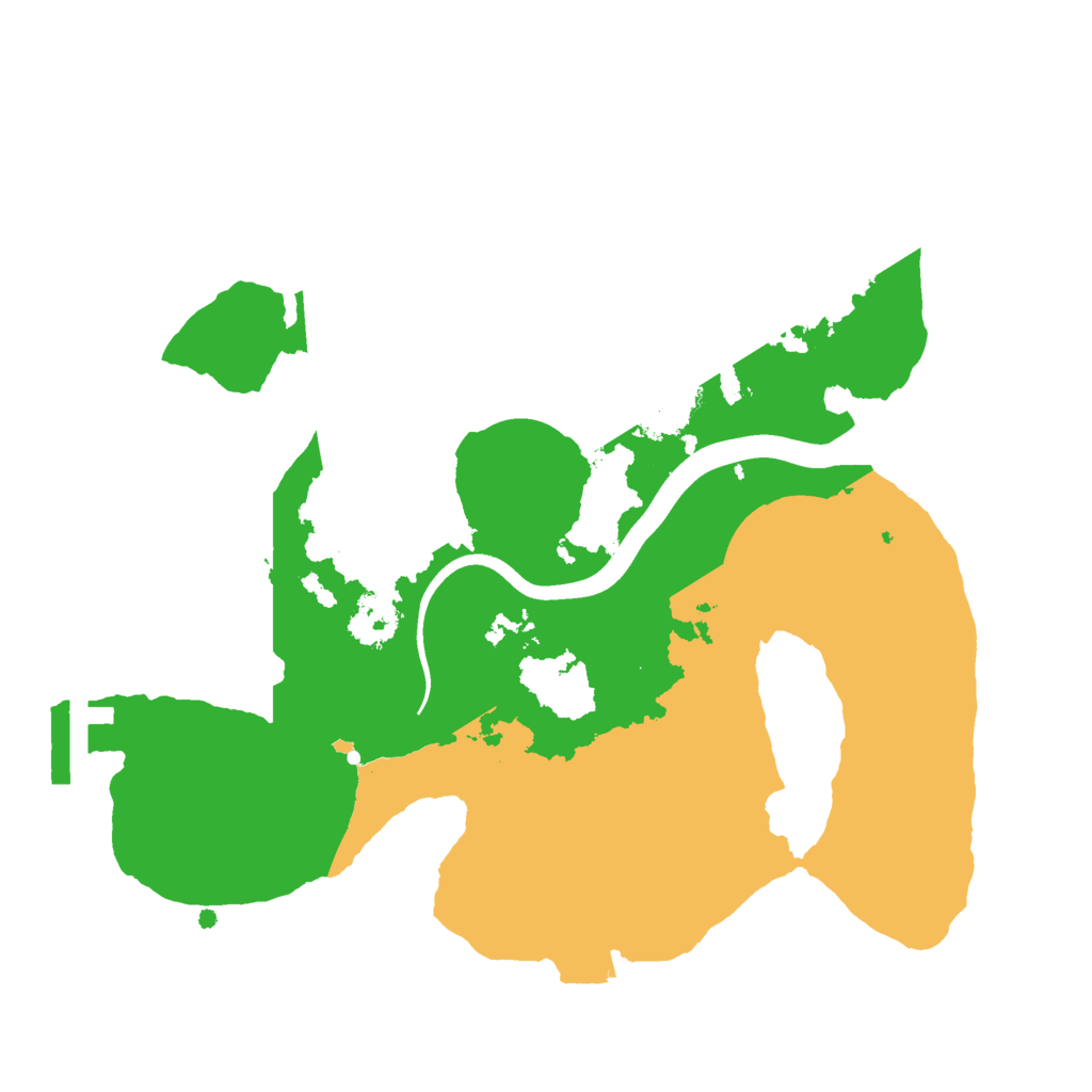 Biome Rust Map: Procedural Map, Size: 2300, Seed: 1688773987