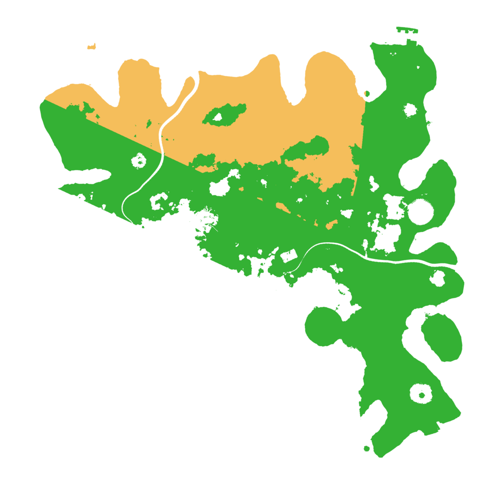 Biome Rust Map: Procedural Map, Size: 3500, Seed: 15224