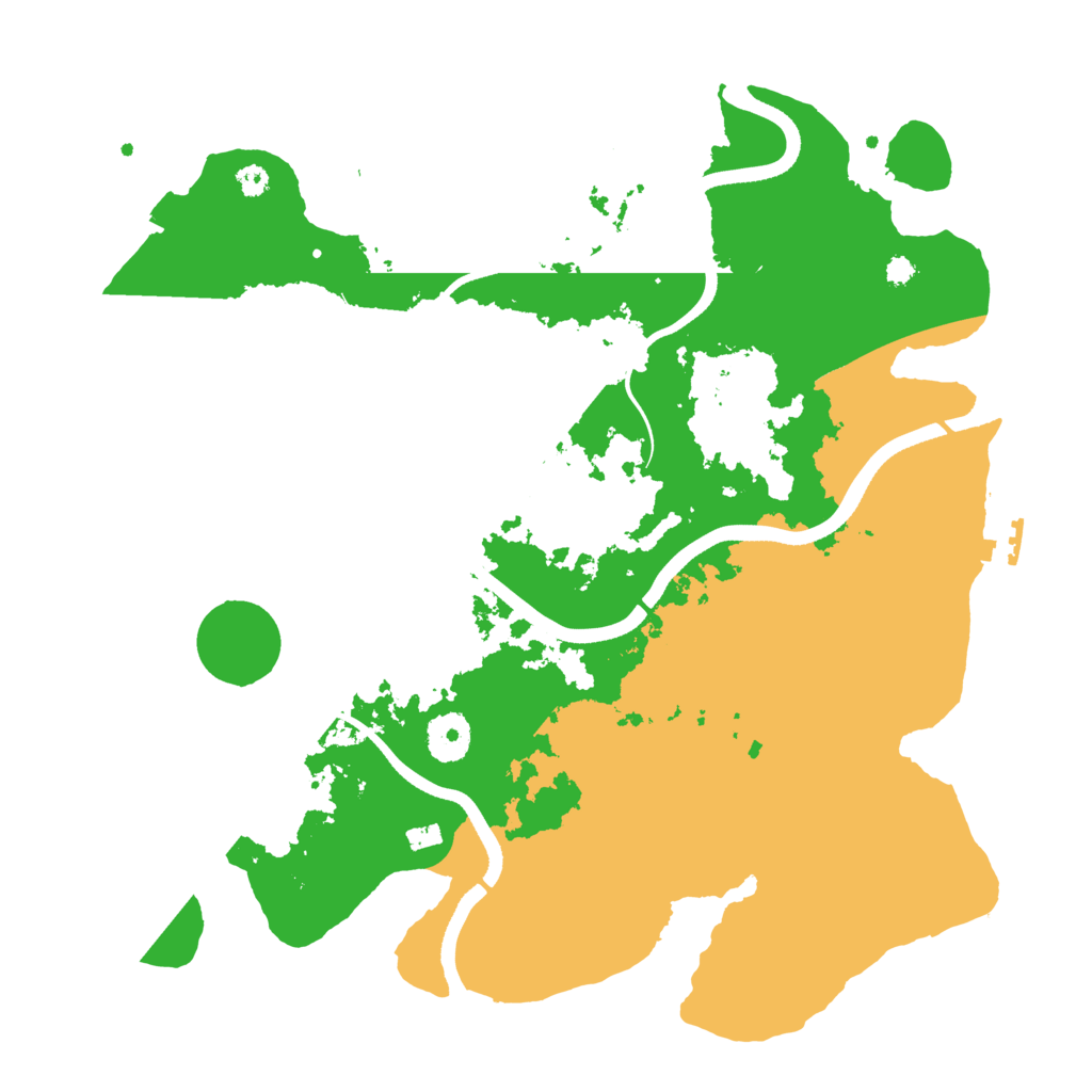 Biome Rust Map: Procedural Map, Size: 3500, Seed: 666226129