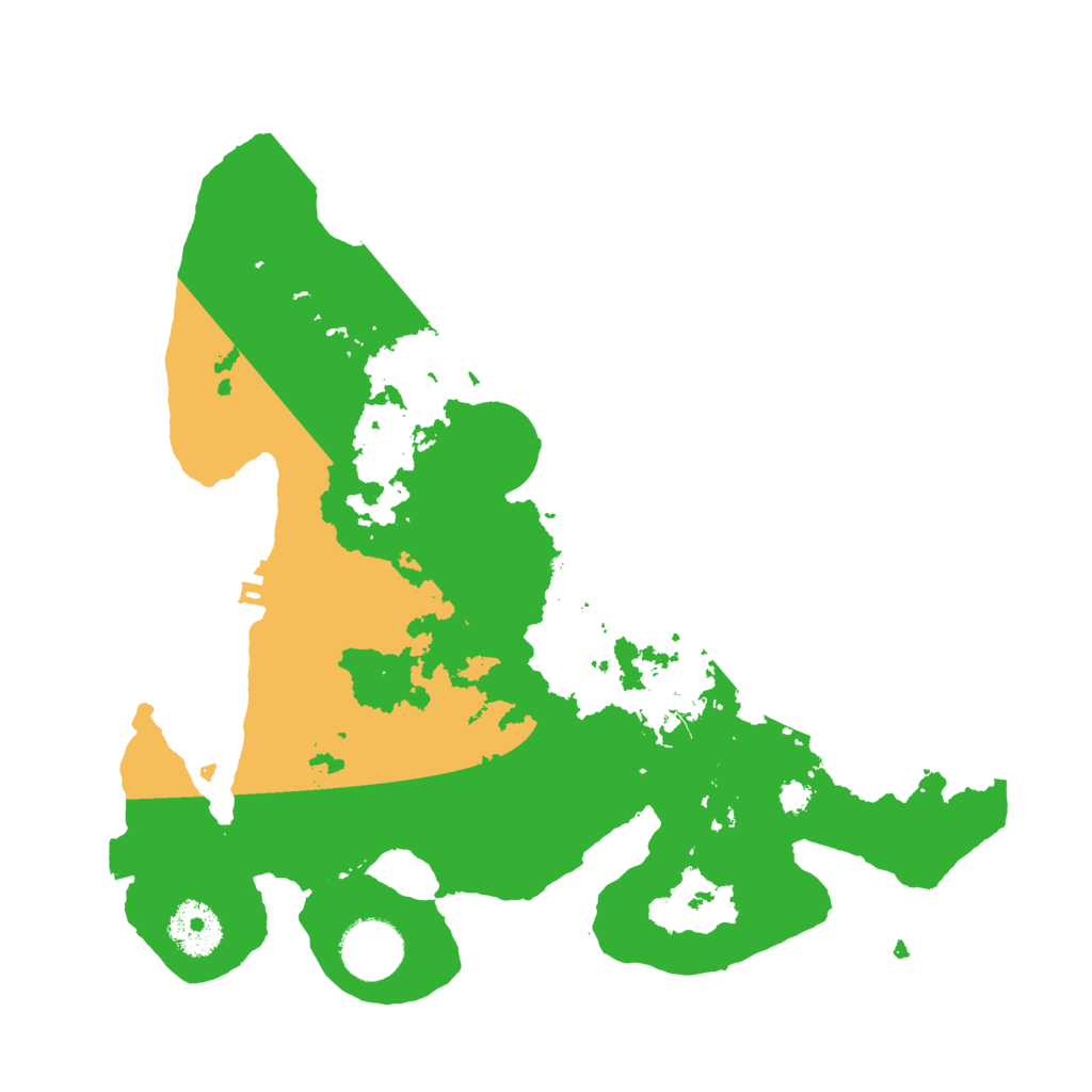 Biome Rust Map: Procedural Map, Size: 3100, Seed: 1416