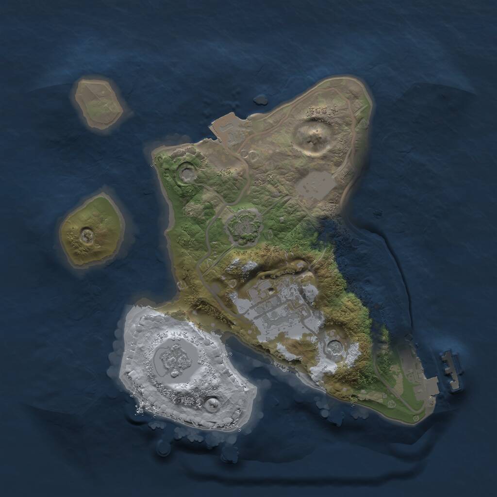 Rust Map: Procedural Map, Size: 1999, Seed: 1999, 6 Monuments