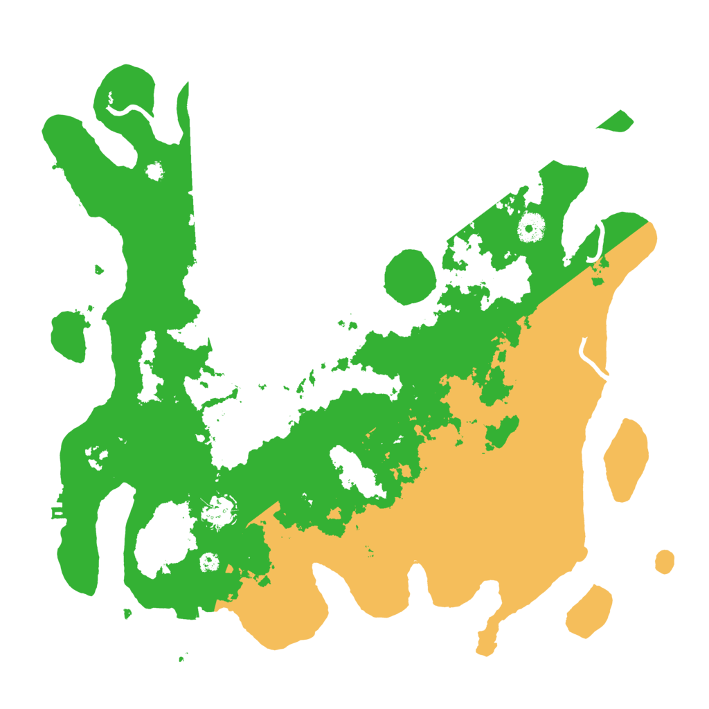 Biome Rust Map: Procedural Map, Size: 3700, Seed: 54940955
