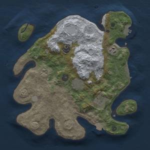 Thumbnail Rust Map: Procedural Map, Size: 3000, Seed: 176819483, 13 Monuments
