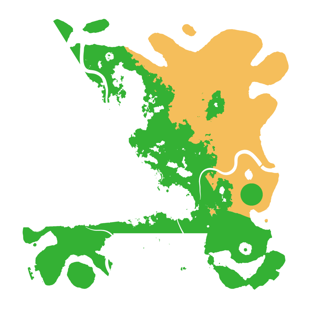 Biome Rust Map: Procedural Map, Size: 3700, Seed: 48123983