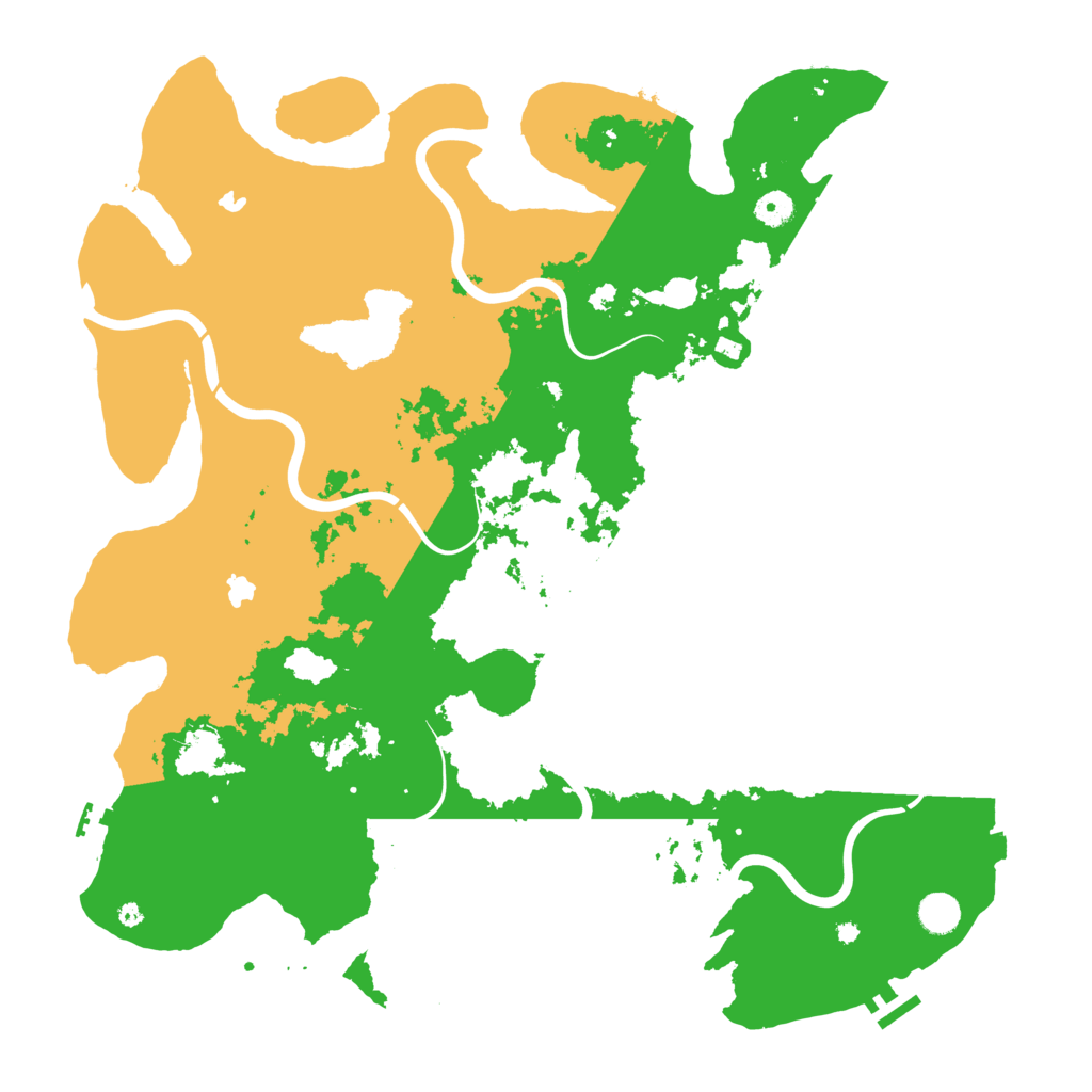 Biome Rust Map: Procedural Map, Size: 4600, Seed: 181321