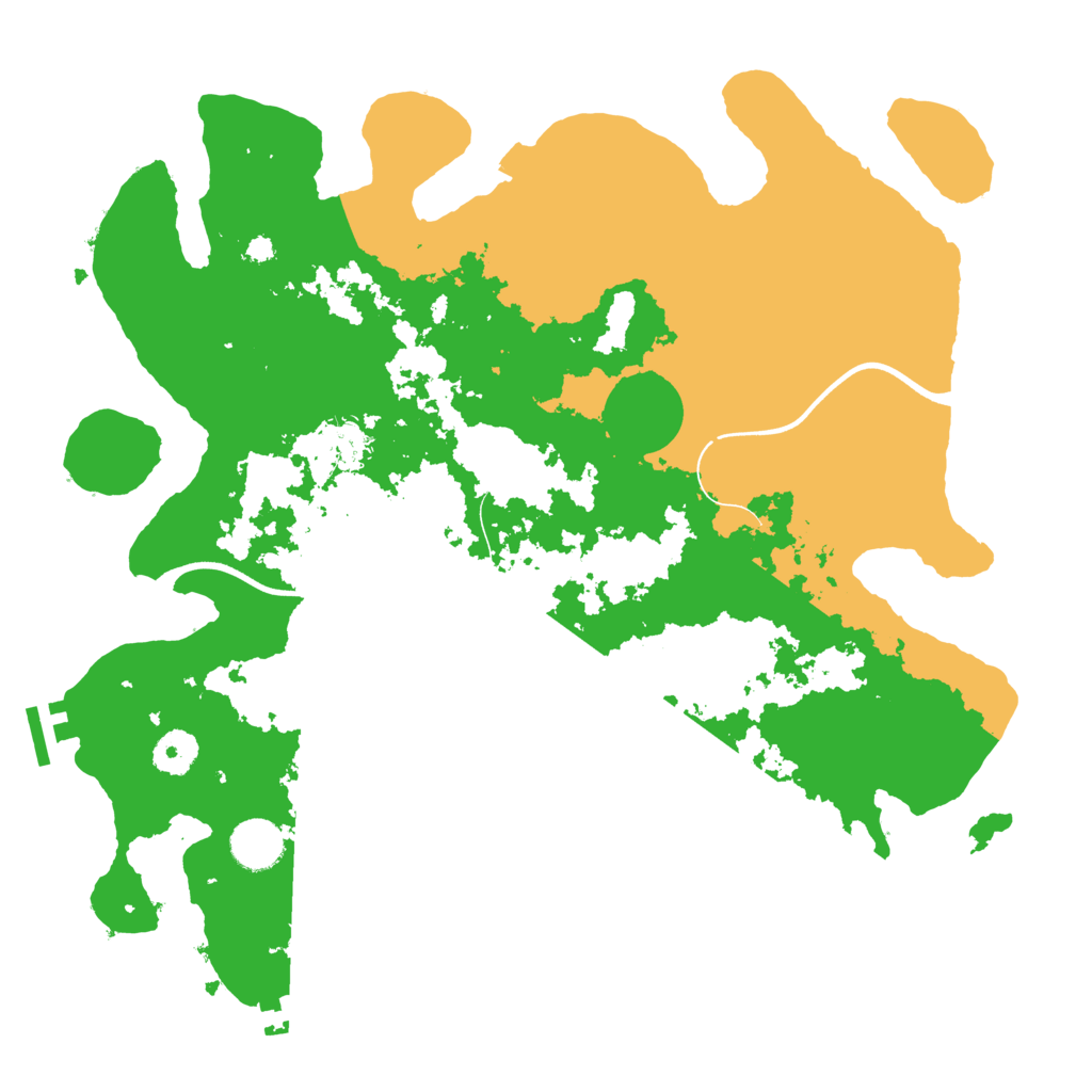 Biome Rust Map: Procedural Map, Size: 3700, Seed: 894252329