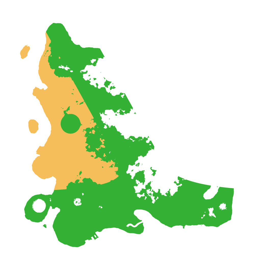 Biome Rust Map: Procedural Map, Size: 3500, Seed: 564356