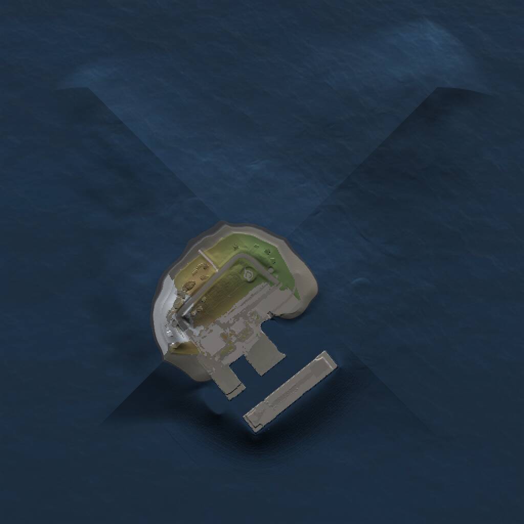 Rust Map: Procedural Map, Size: 1000, Seed: 751499856, 2 Monuments