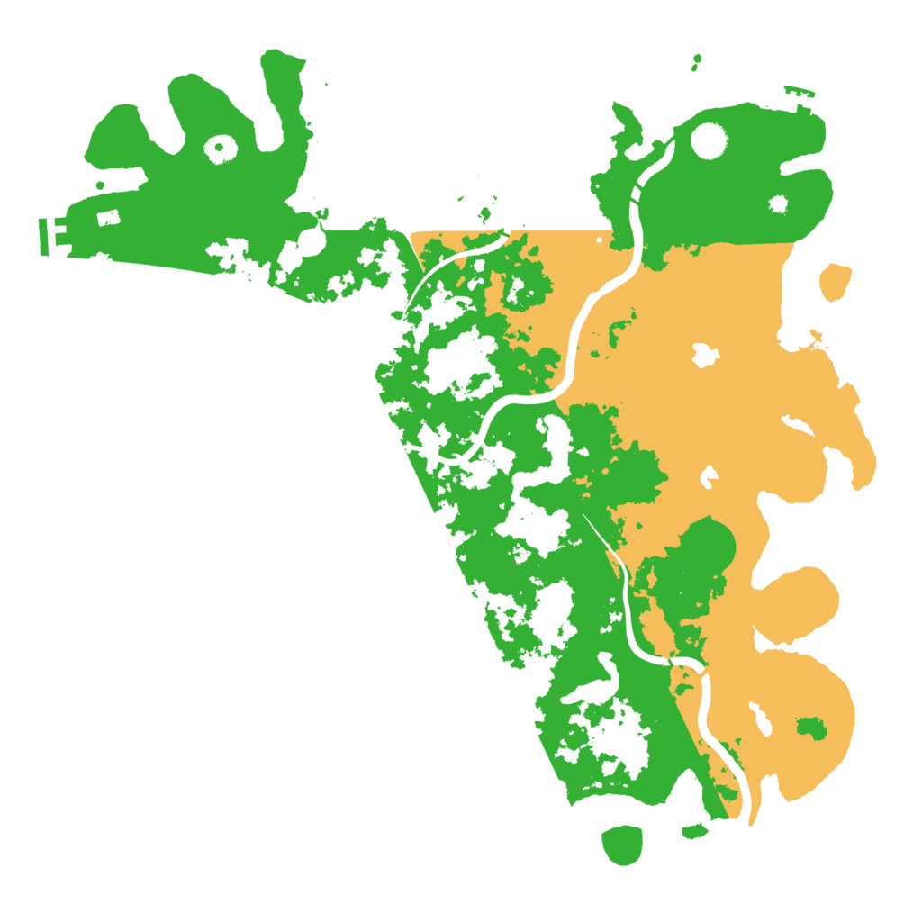 Biome Rust Map: Procedural Map, Size: 4500, Seed: 229321844