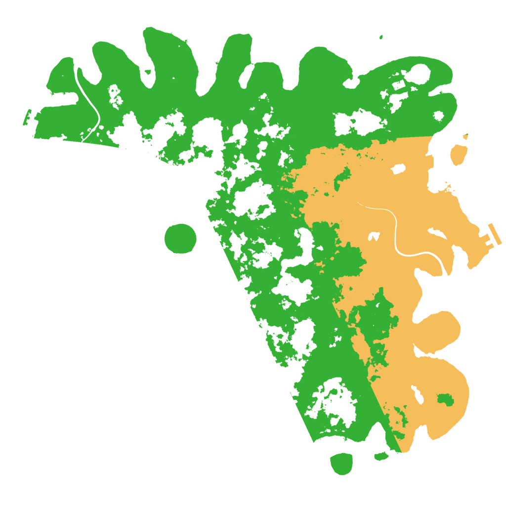 Biome Rust Map: Procedural Map, Size: 4500, Seed: 229321844