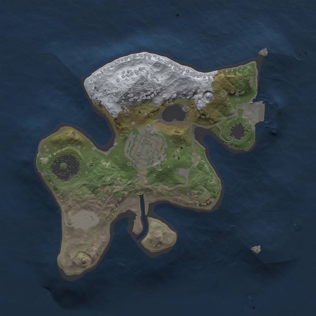 Rust Map: Procedural Map, Size: 1800, Seed: 1782870744, 4 Monuments