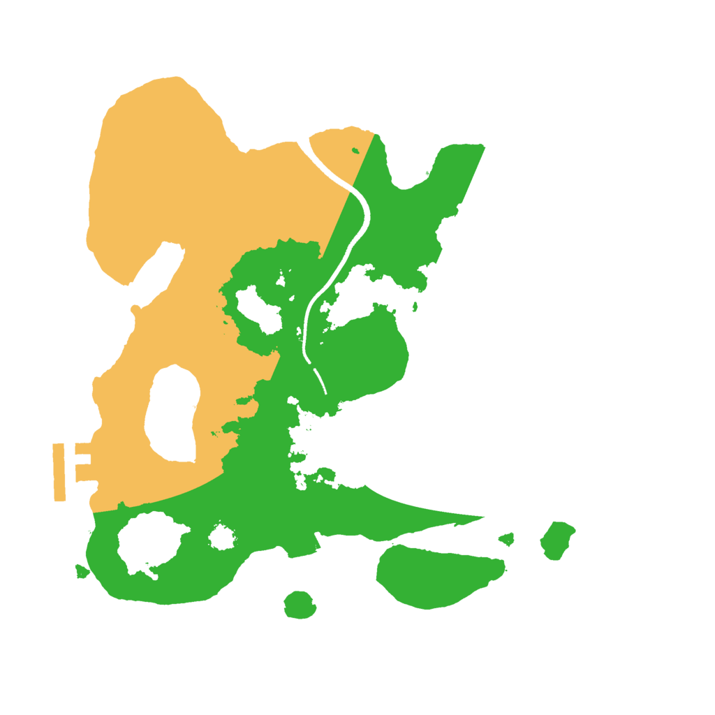 Biome Rust Map: Procedural Map, Size: 2500, Seed: 1800
