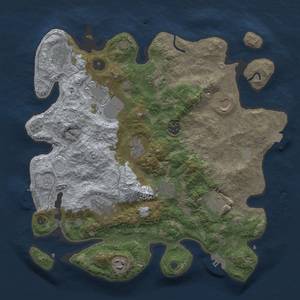 Thumbnail Rust Map: Procedural Map, Size: 3700, Seed: 2087307635, 19 Monuments