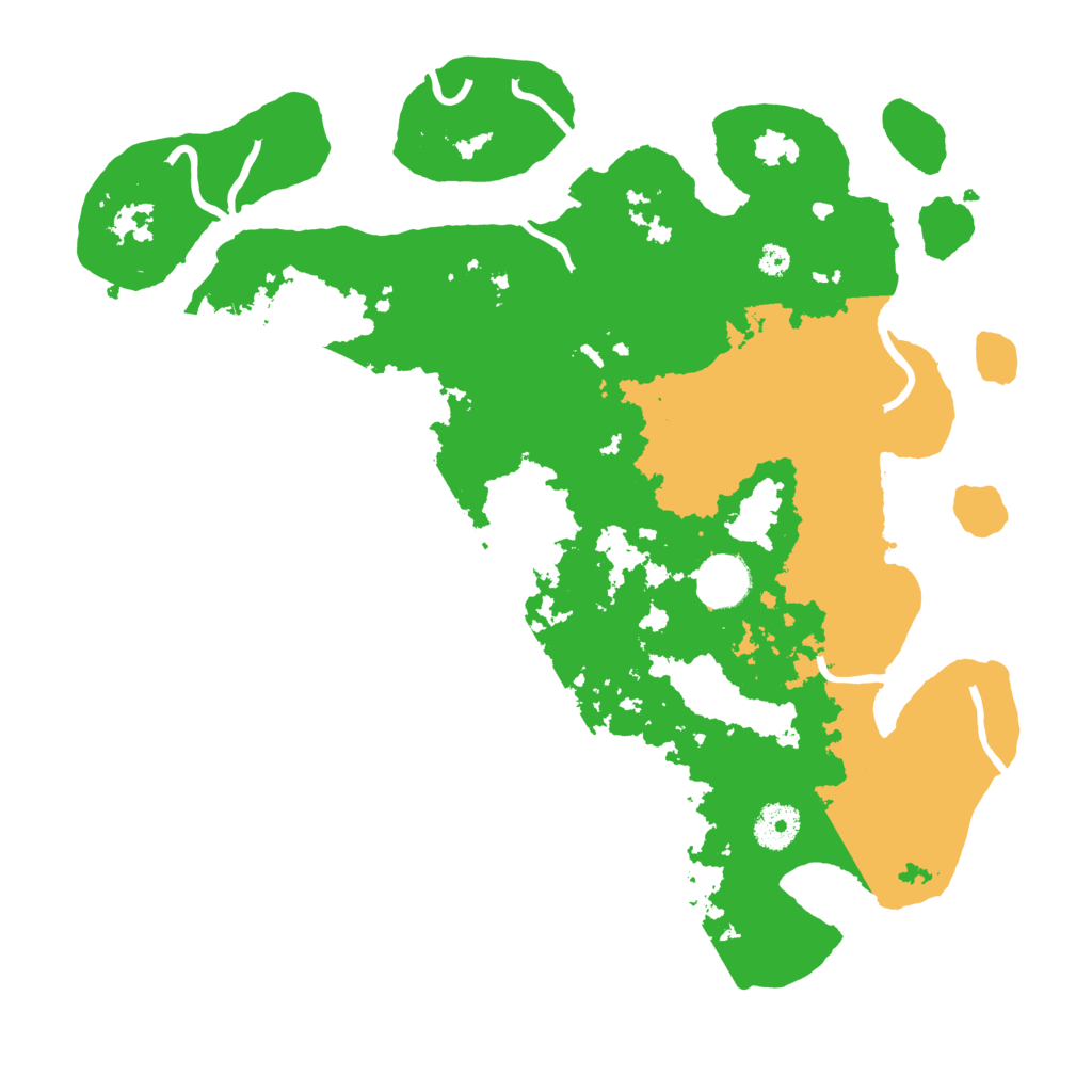 Biome Rust Map: Procedural Map, Size: 3600, Seed: 22001