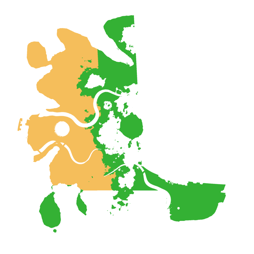 Biome Rust Map: Procedural Map, Size: 3000, Seed: 574090605