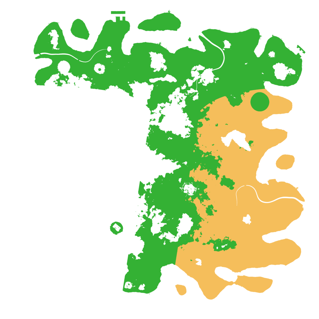 Biome Rust Map: Procedural Map, Size: 4500, Seed: 1280461982