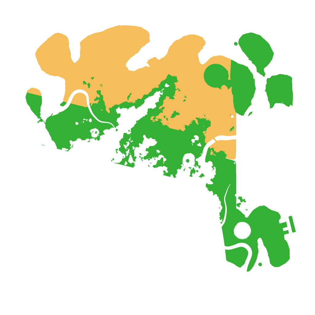 Biome Rust Map: Procedural Map, Size: 3500, Seed: 230410126