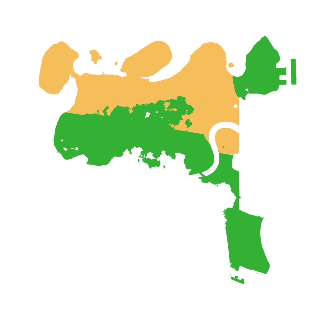 Biome Rust Map: Procedural Map, Size: 2500, Seed: 1980035661