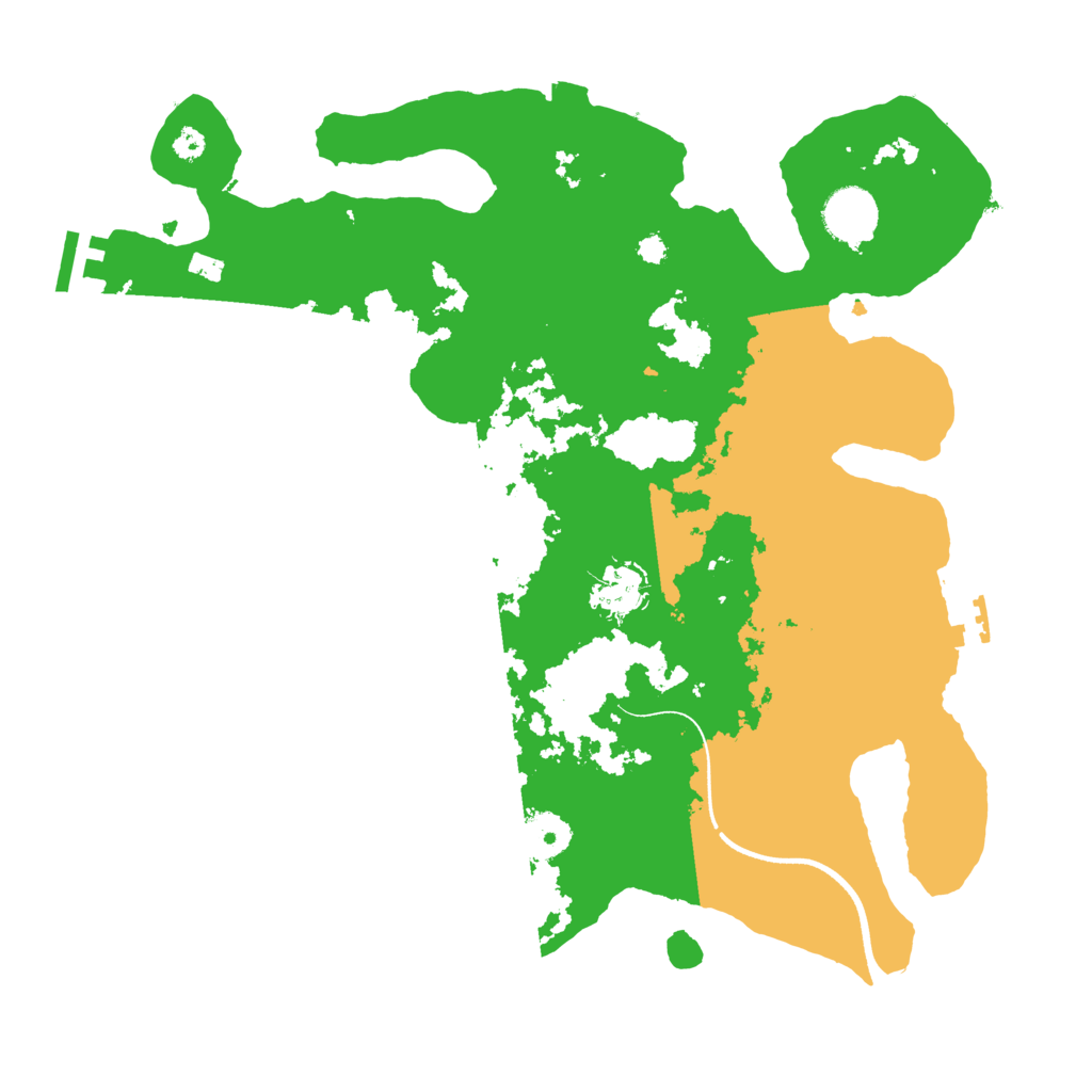 Biome Rust Map: Procedural Map, Size: 3500, Seed: 927862119