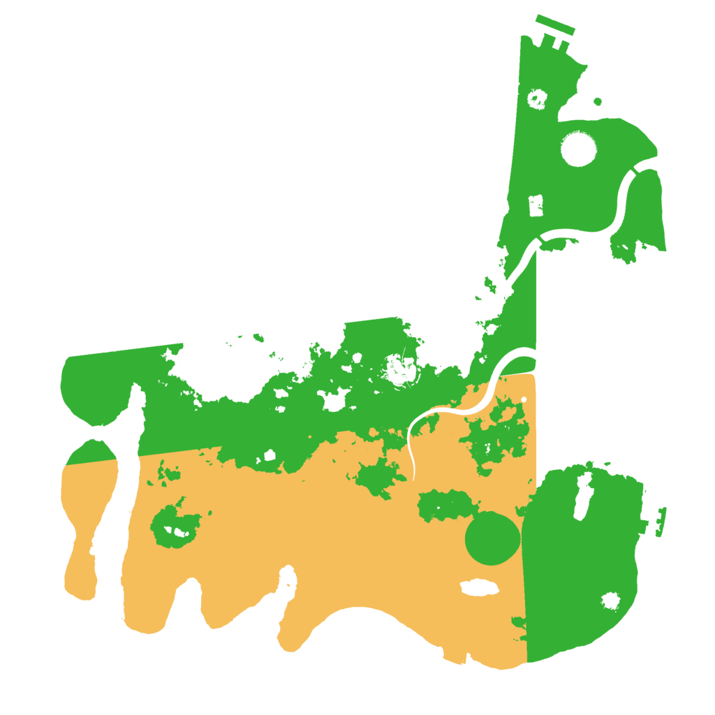 Biome Rust Map: Procedural Map, Size: 3600, Seed: 1077272856
