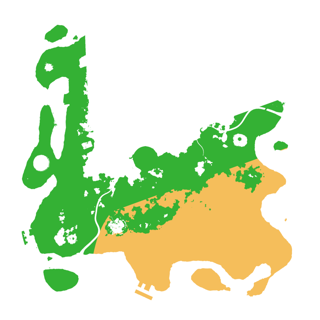 Biome Rust Map: Procedural Map, Size: 3500, Seed: 1088552208