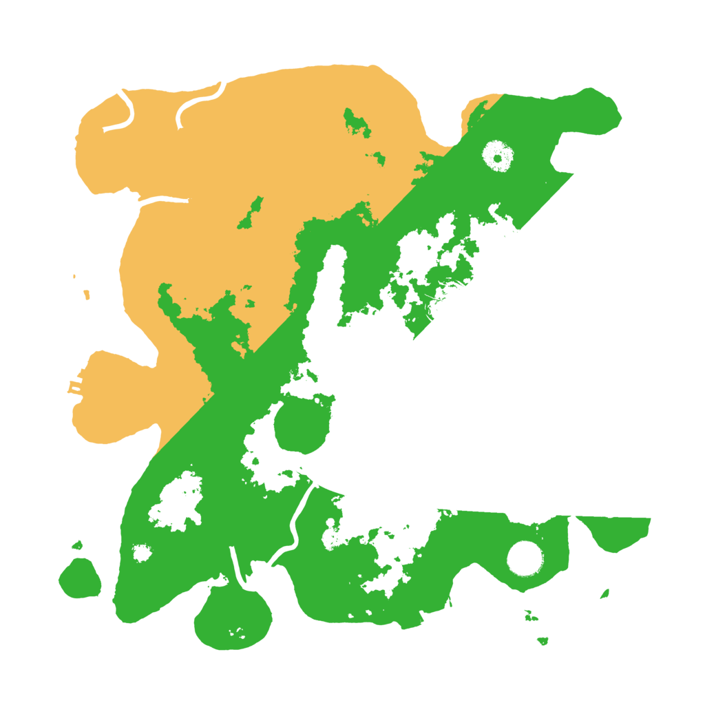 Biome Rust Map: Procedural Map, Size: 3500, Seed: 151677140