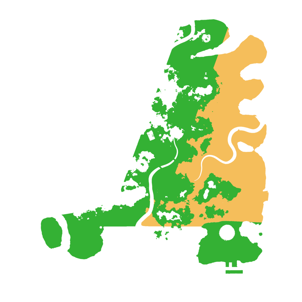 Biome Rust Map: Procedural Map, Size: 3550, Seed: 25561449