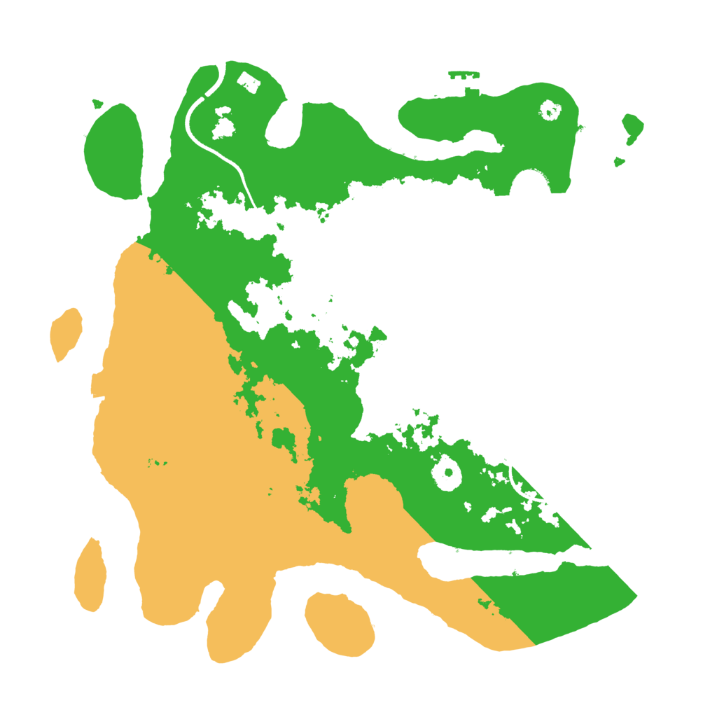 Biome Rust Map: Procedural Map, Size: 3500, Seed: 27937750