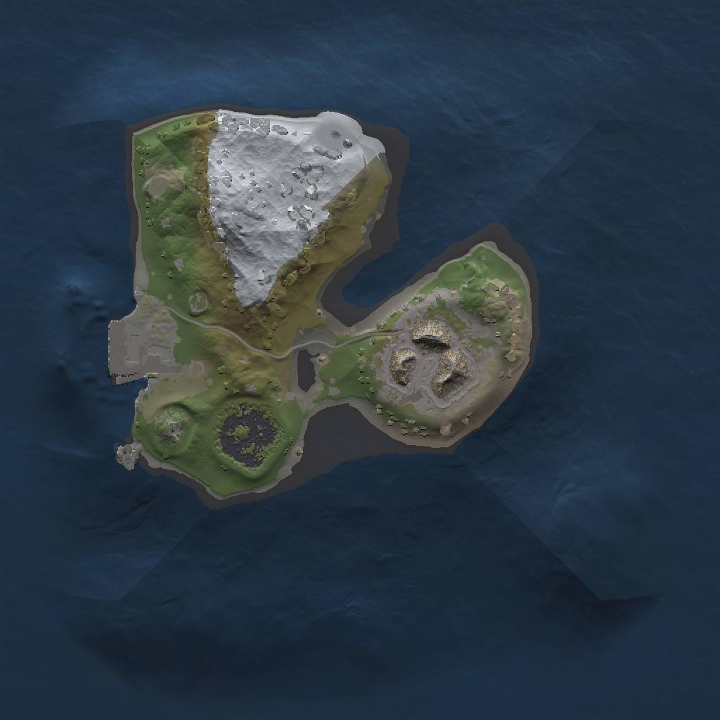 Rust Map: Procedural Map, Size: 1315, Seed: 1411182829, 4 Monuments