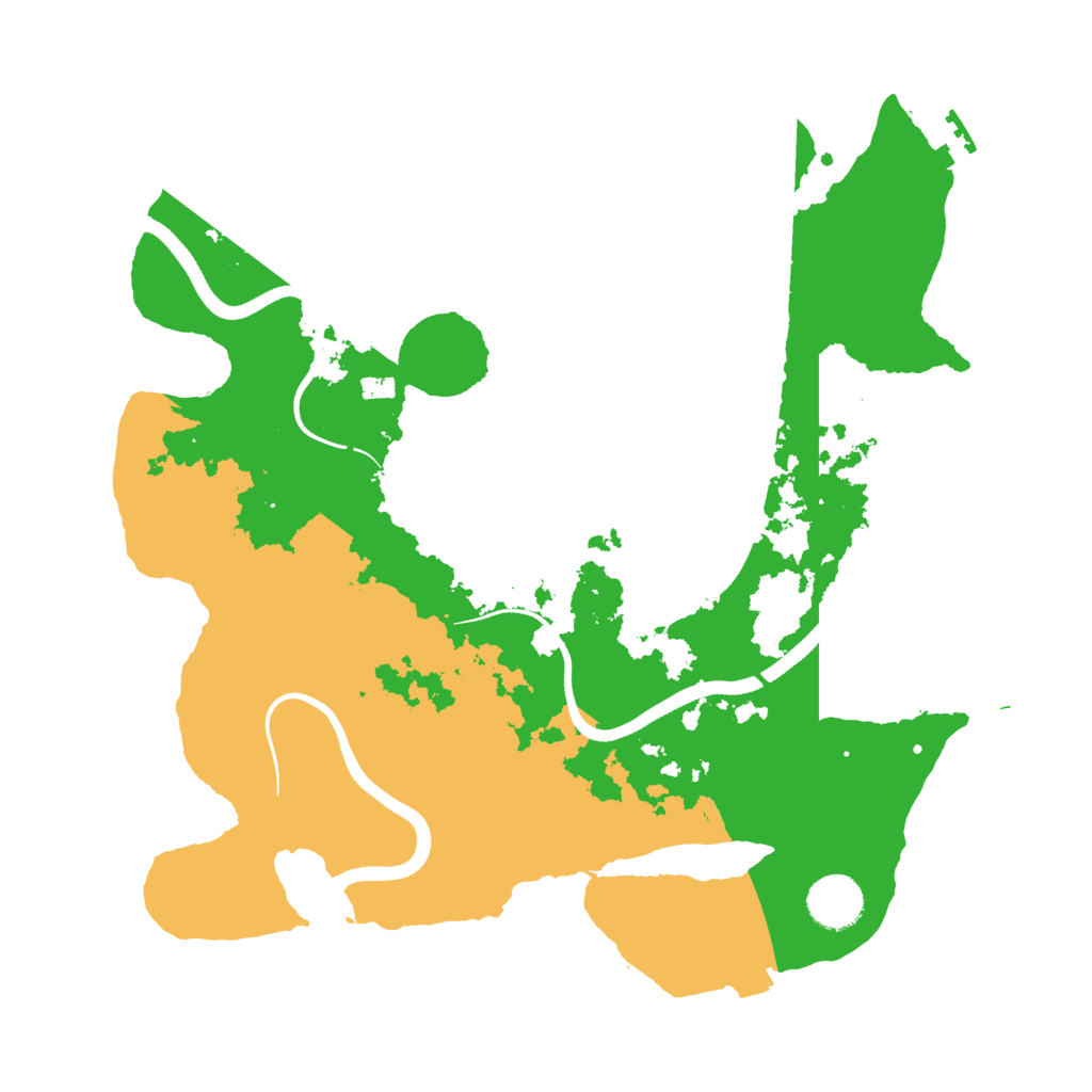 Biome Rust Map: Procedural Map, Size: 3500, Seed: 42682417
