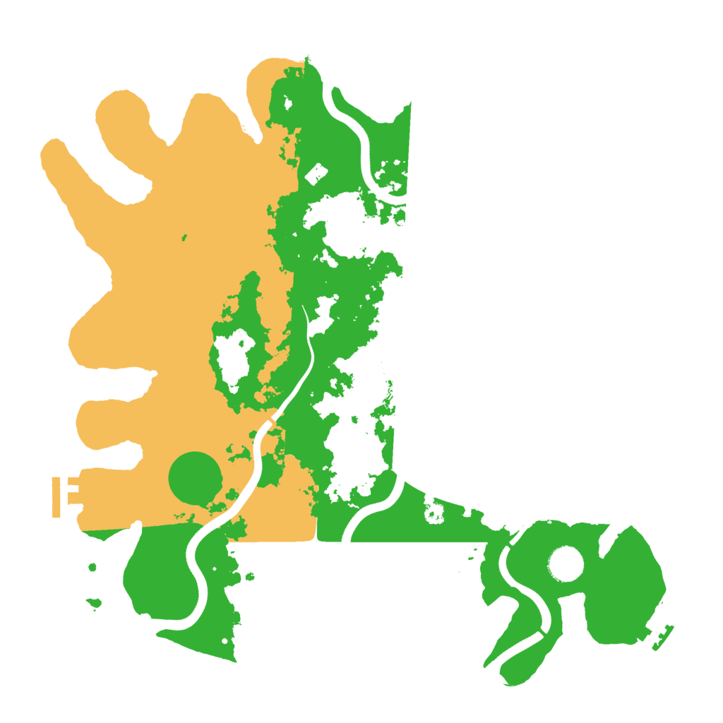 Biome Rust Map: Procedural Map, Size: 3600, Seed: 51541
