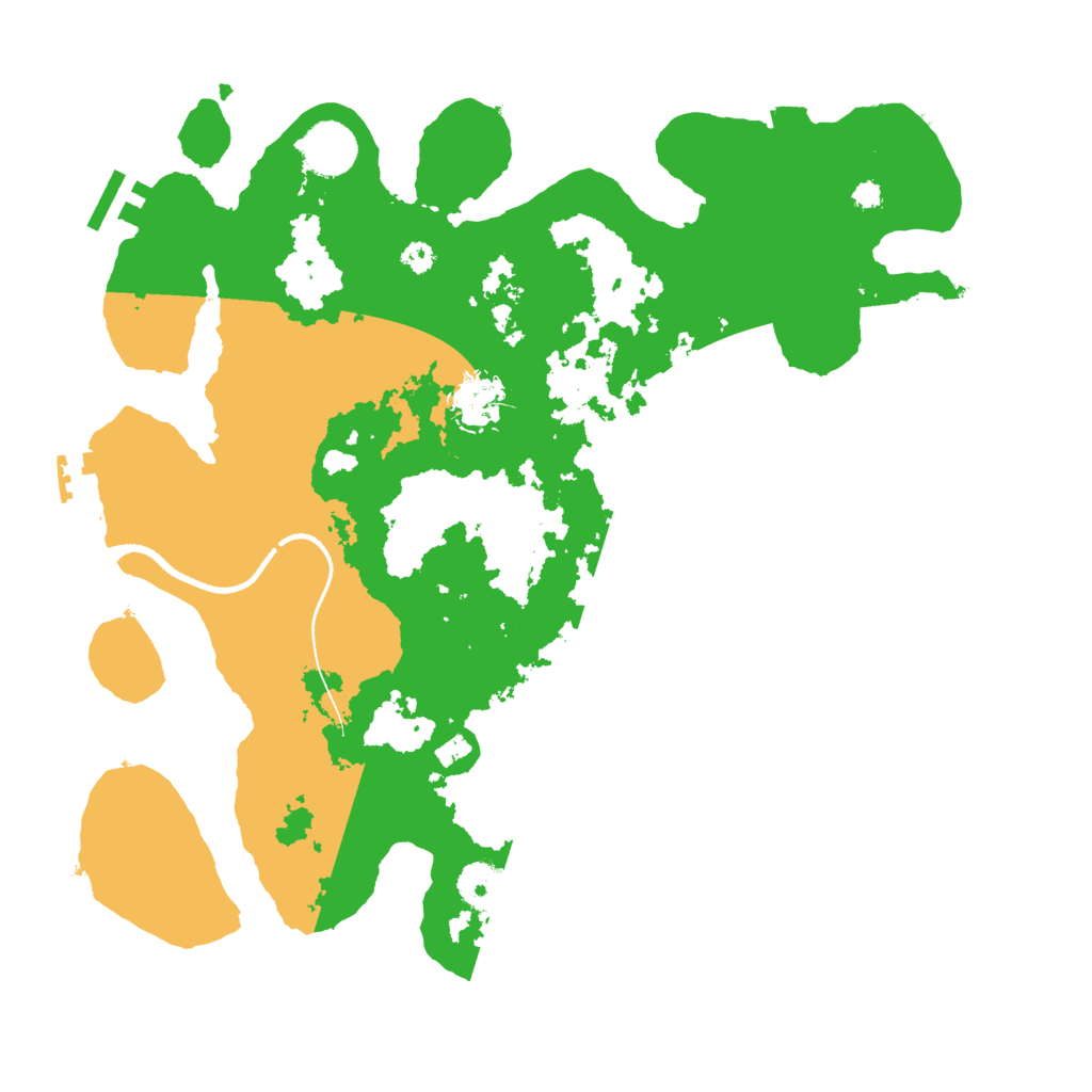 Biome Rust Map: Procedural Map, Size: 3500, Seed: 547637